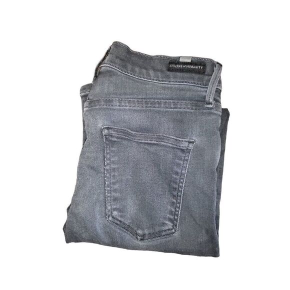 Citizens Of‎ Humanity Gray Rocket Crop Hi Rise Skinny Sz 27 Jeans Women - Picture 1 of 9